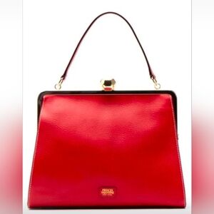Frances Valentine Jackie Red Leather Handbag